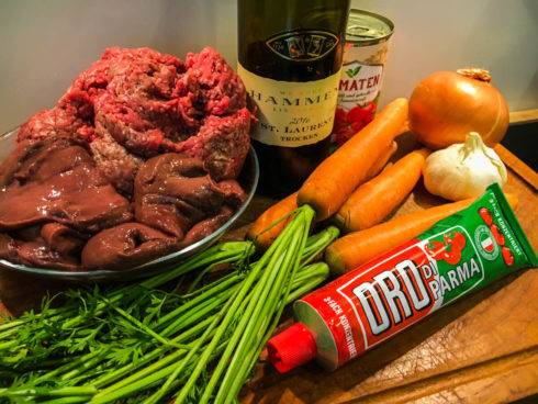 Zutaten: Sauce Bolognese