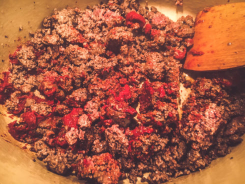 Sauce Bolognese: Hackfleisch anbraten