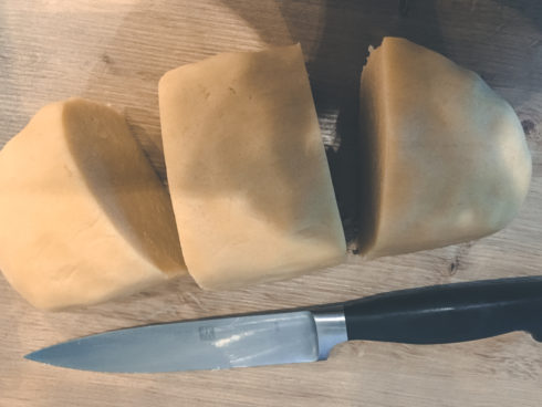 Weihnachtsplätzchen backen: Teig dritteln