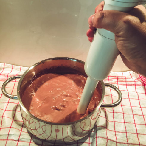 mit dem Stabmixer gut verrühren