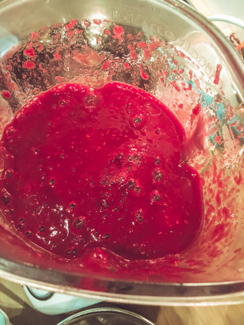 Himbeeren pürrieren