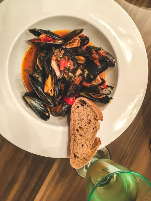 Muscheln in Tomatensauce