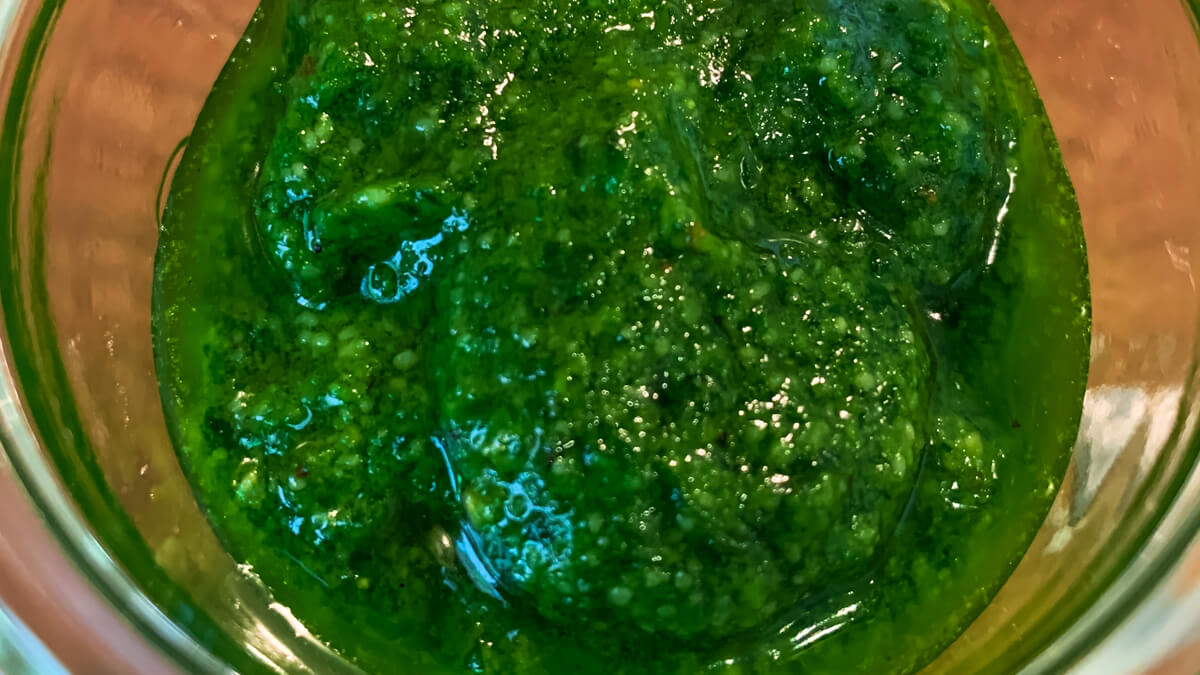 selbstgemachtes Bärlauch-Pesto