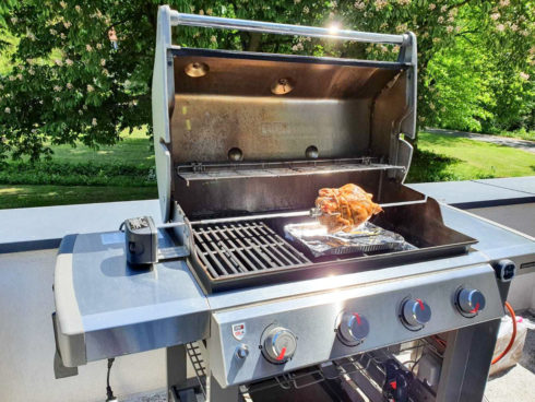 marokkanisches Grill-Hähnchen vom Drehspieß