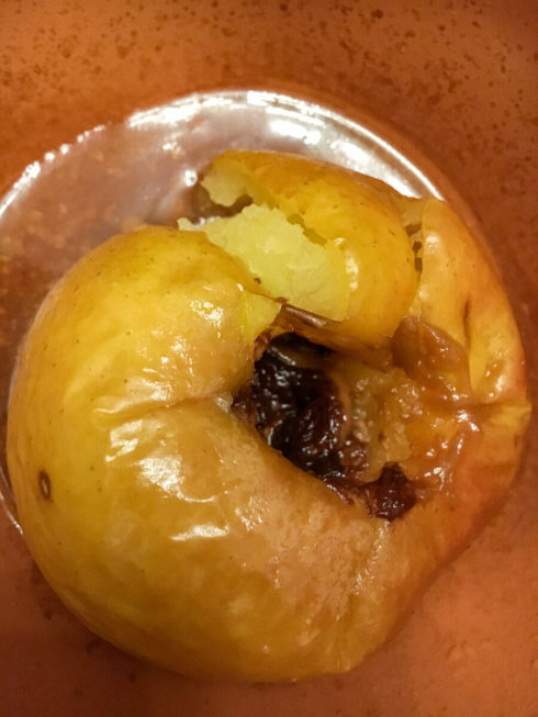 Bratapfel vom Kamin