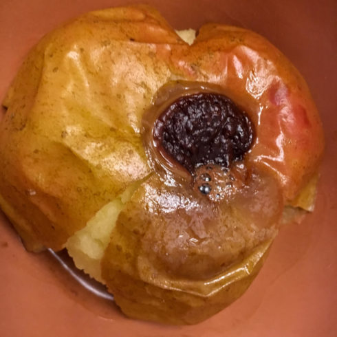Bratapfel vom Kamin