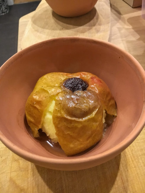 Bratapfel vom Kamin