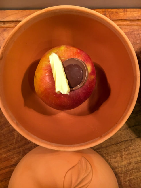 Bratapfel vom Kamin