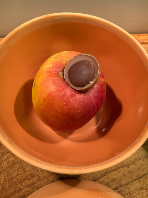 Bratapfel vom Kamin