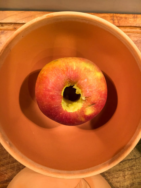 Bratapfel vom Kamin