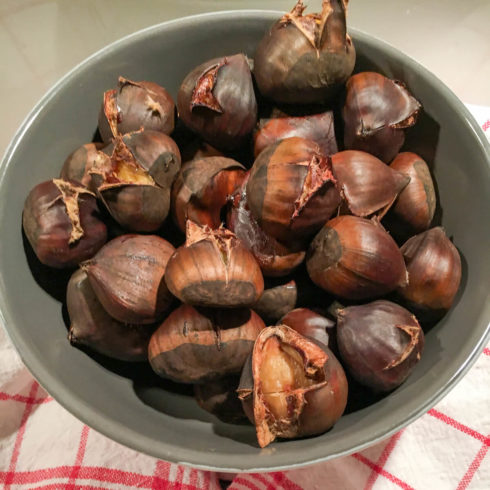 Maronen aus dem Backofen