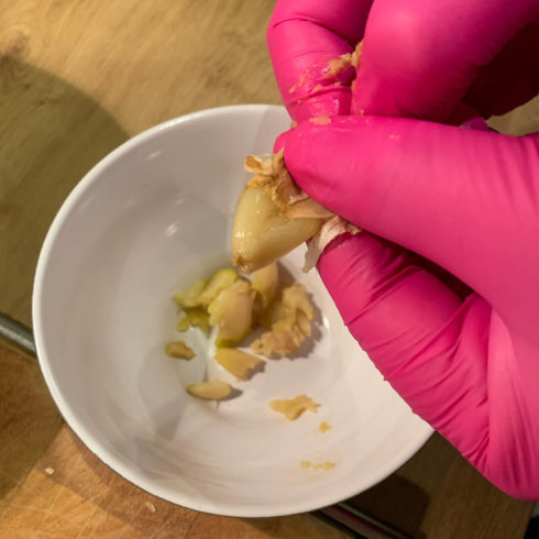 selbstgemachte Knoblauch-Creme