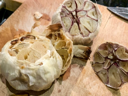 selbstgemachte Knoblauch-Creme