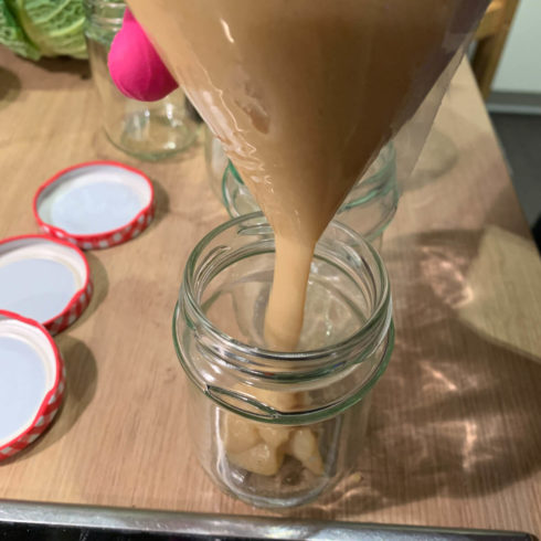 selbstgemachte Knoblauch-Creme