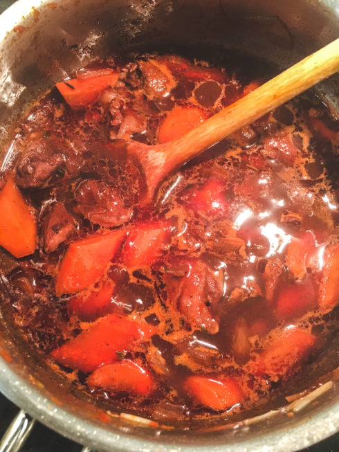 Lammkarree mit Möhren