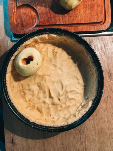 Apfel-Pudding-Kuchen