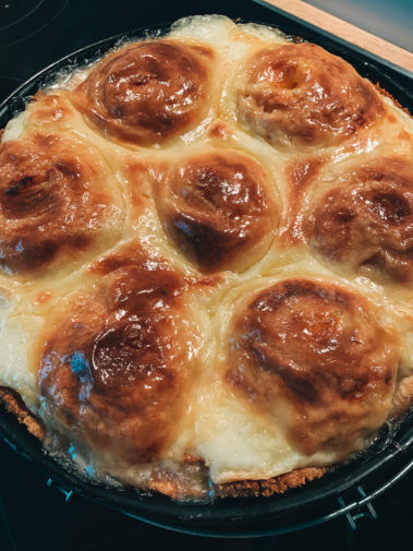 Apfel-Pudding-Kuchen