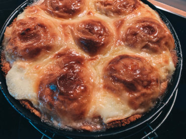 Apfel-Pudding-Kuchen